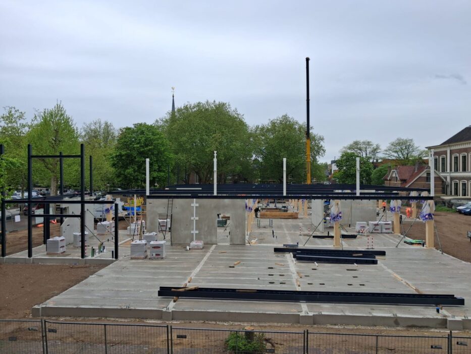 Er wordt hard gewerkt aan nieuwbouw het Turfhuys waarin onder andere kindcentrum Aquamarijn zich zal vestigen